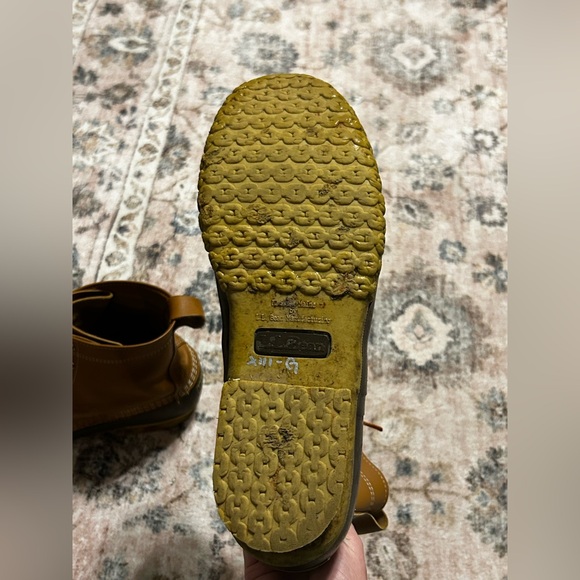 Men's Bean Boots by L.L. Bean Leather Waterproof Rubber Duck Boots Size: 12 M - Picture 6 of 6